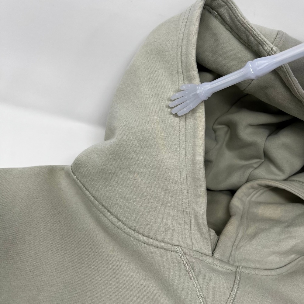 Lululemon All Yours Hoodie Fleece Light Sage Green Size 12 Relaxed Fit Pullover - Picture 5 of 8